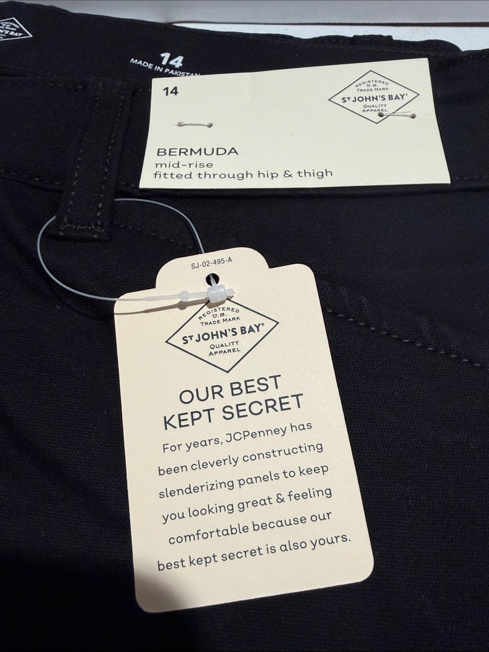 Black Bermuda Shorts - Packaged - Picture 3 of 4